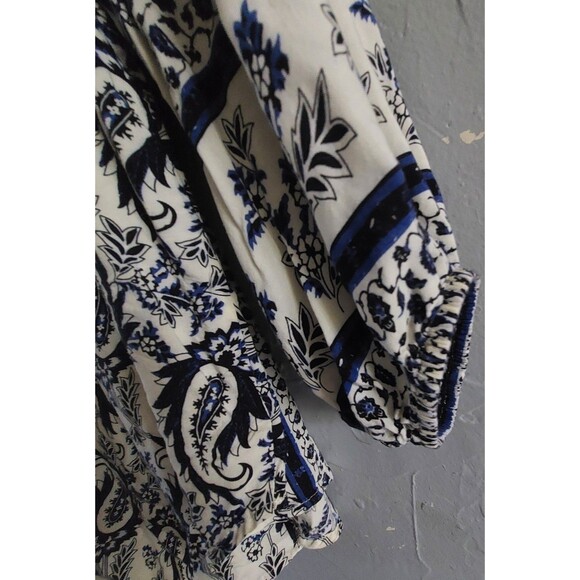 gicgio Tops Blouse Women L,button  Down, Boho-chic  Style, Paisley, Floral,tunic - Picture 9 of 10